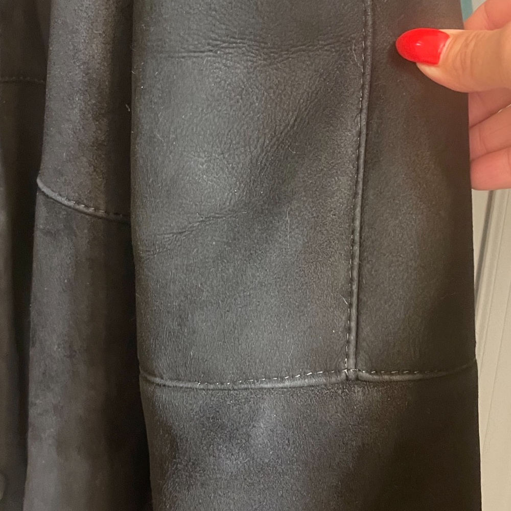 , shearling coat - Picture 7 of 10